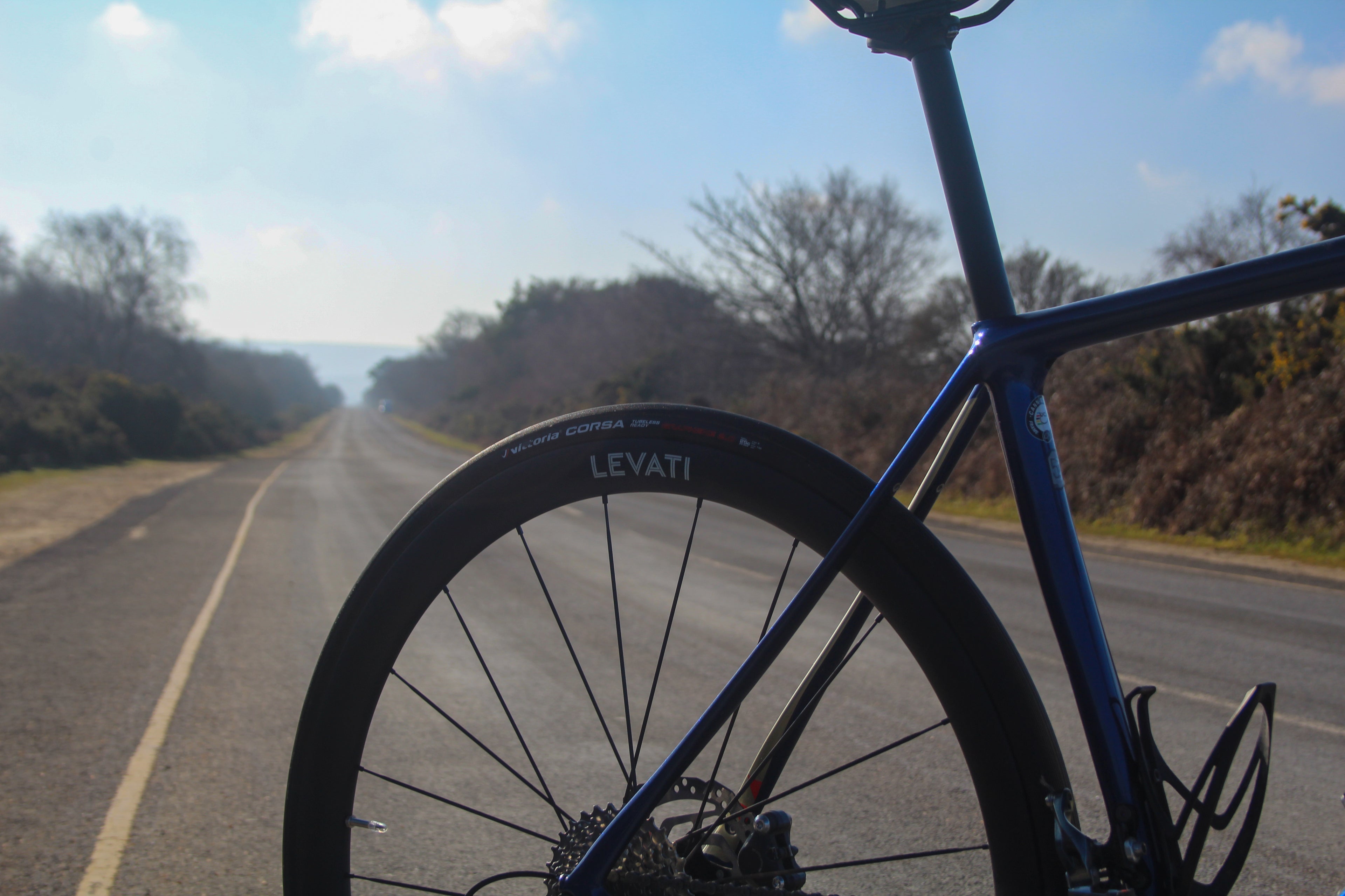 Levati R38 fitted to Cannondale Synapse, Ferry Road - Zoomed in